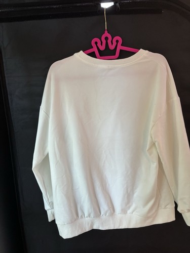 Shein Merry And Bright Sweatshirt mit Pailletten und Rundhalsausschnitt – Damen Large - Bild 5 von 6