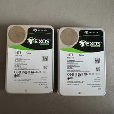16TB Seagate EXOS X16 SATA 7200 3.5'' Hard Drive ST16000NM001G READ DESCRIPTION