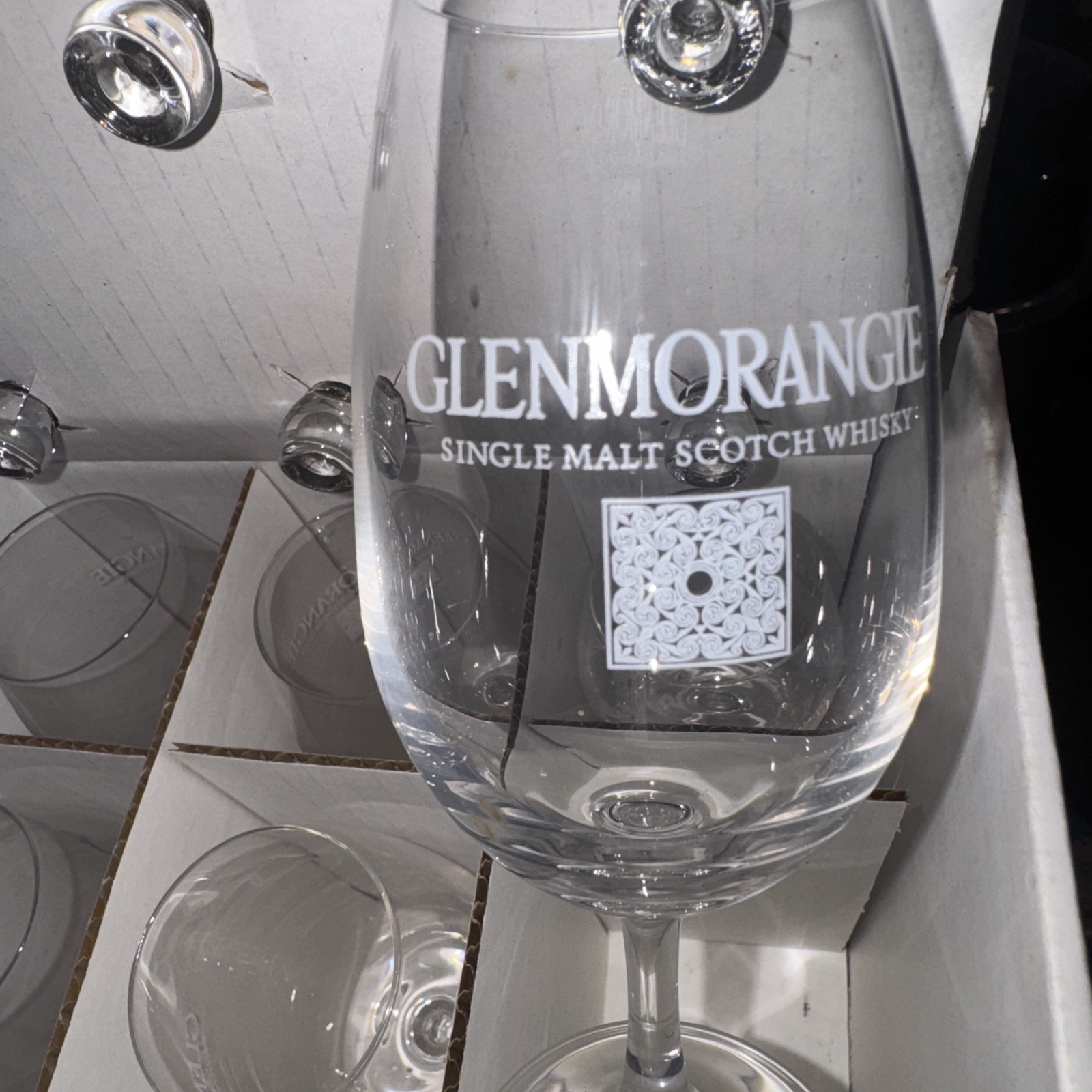 Vintage Glenmorangie Single Malt Scotch Whisky Tasting Glasses w/ Lids Boxed  12-image