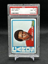 1972 Topps #112 Mel Gray St. Louis Cardinals Rookie Football Card PSA 8 NM-MT RC. rookie card picture