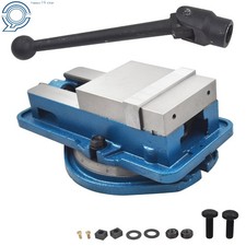 6" Milling Machine Vise Bench Vise Lock Vice Lockdown With Swiveling Base