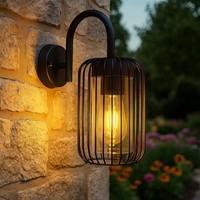 Wandlampe Wandleuchte AußEn Gartenlampe Edelstahl Wetterfest Gitter H 32,5 Cm