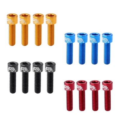 de tige de casque pièces détachées 4 pièces vélo pour vtt alliage d'aluminiu - Photo 1/4