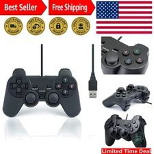 Lightweight Wired Game Controller for Windows - 10-Button Joypad, Ergonomic Feel