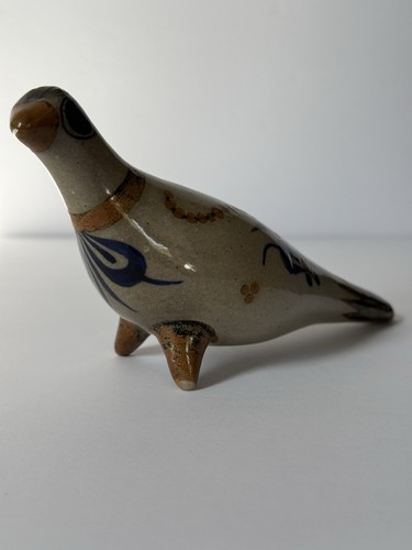 Figura Paloma Pájaro Cerámica Tonala De Colección - Arte Popular Mexicano Pintado a Mano - Imagen 4 de 14