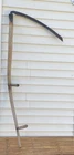 Vintage WOODEN HANDLE HAY SCYTHE Grain Sickle 61" Long 28" Blade FARMHOUSE DECOR