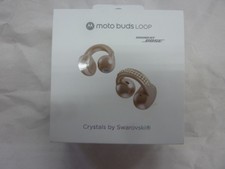Motorola Moto Buds Loop Wireless Earbuds Sound by Bose Crystals by Swarovski