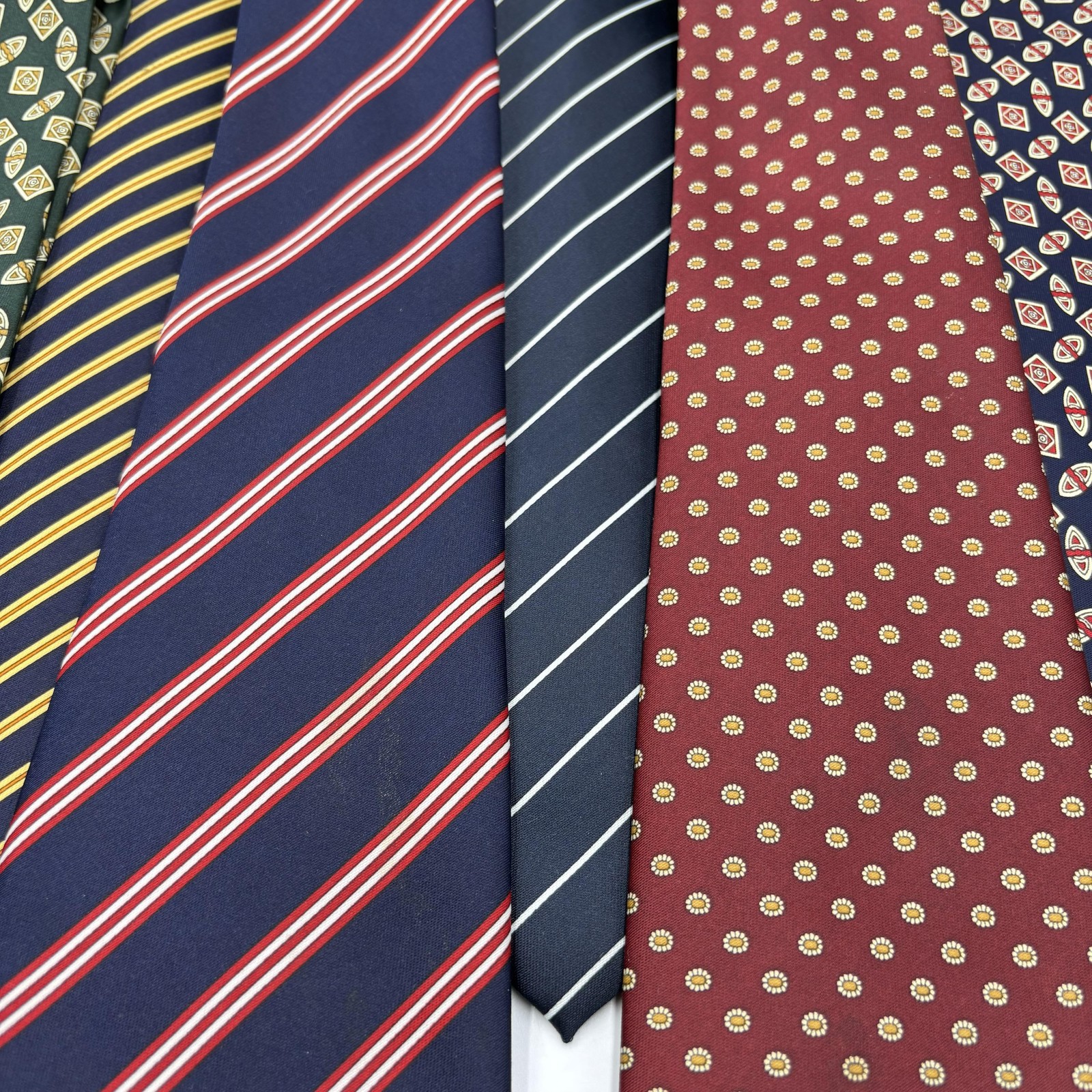 Rene Chagal Ties Lot Mens One Size Multicolor Silk Geometric Classic Neckties image 4