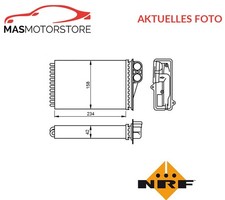 WÄRMETAUSCHER INNENRAUMHEIZUNG NRF 54304 A FÜR PEUGEOT 207,207 SW,207 CC