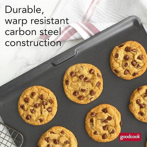 Nonstick Cookie Baking Sheet Oven Safe Large Easy Release Dishwasher Safe 14x12 - Afbeelding 10 van 12