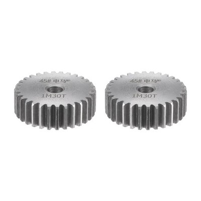 2pcs Straight Spur Gear 12mm Internal Opening 30T 1 Tempered Module
