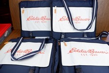 Eddie Bauer Stadium Outdoor Seat Folds Portable Handles Strap Pockets - Set of 4