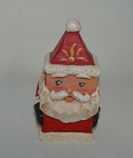 Primitive Square Santa Claus Resin 3"