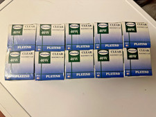 10x40 watt bayonet light bulbs Clear BC GLS old style
