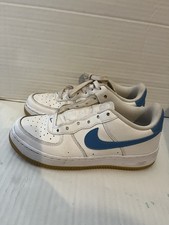 Nike Air Force 1 GS AF1 White Light Blue Gum Kids 4.5 Youth Casual FV5948-115