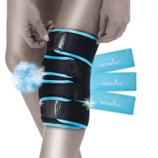 NEENCA Knee Brace with Ice Pack Gel Wrap | Hot & Cold Therapy for Knee Pain &...