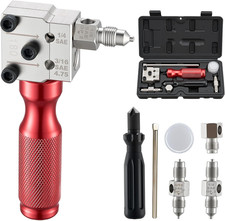 Brake Line Flaring Tool Kit 45 Single Double Flare Tool For 316 14 Copp