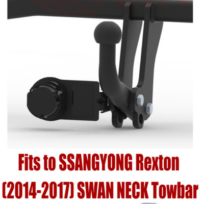Tow Bar For SSANGYONG Rexton (2014-2017) & 13 Pin Bypass Relay Kit - S466