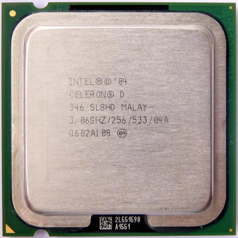 Processore Intel Celeron D 346 Sl9br Socket T 3.06ghz Lga775 Lga  Ricondizionato - Immagine 4 di 4