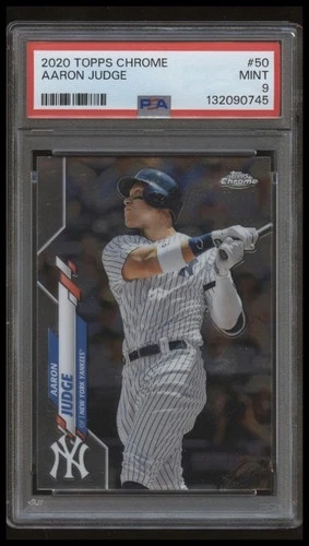2020 Topps Chrome Aaron Judge #50 Refractor PSA 9 Yankees