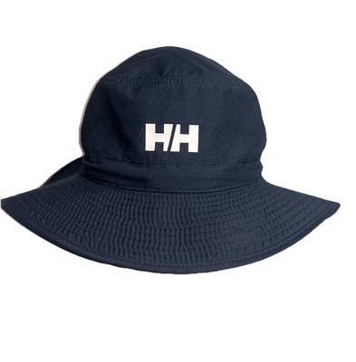 Helly Hansen HH Wide Brim Sun Hat Navy UPF 40+ Outdoor Hiking Boonie Hat