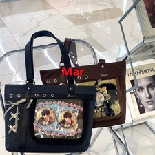 Transparent Large Capacity Doll Pain Bag Handheld JK Uniform Tote Bag Shoulder
