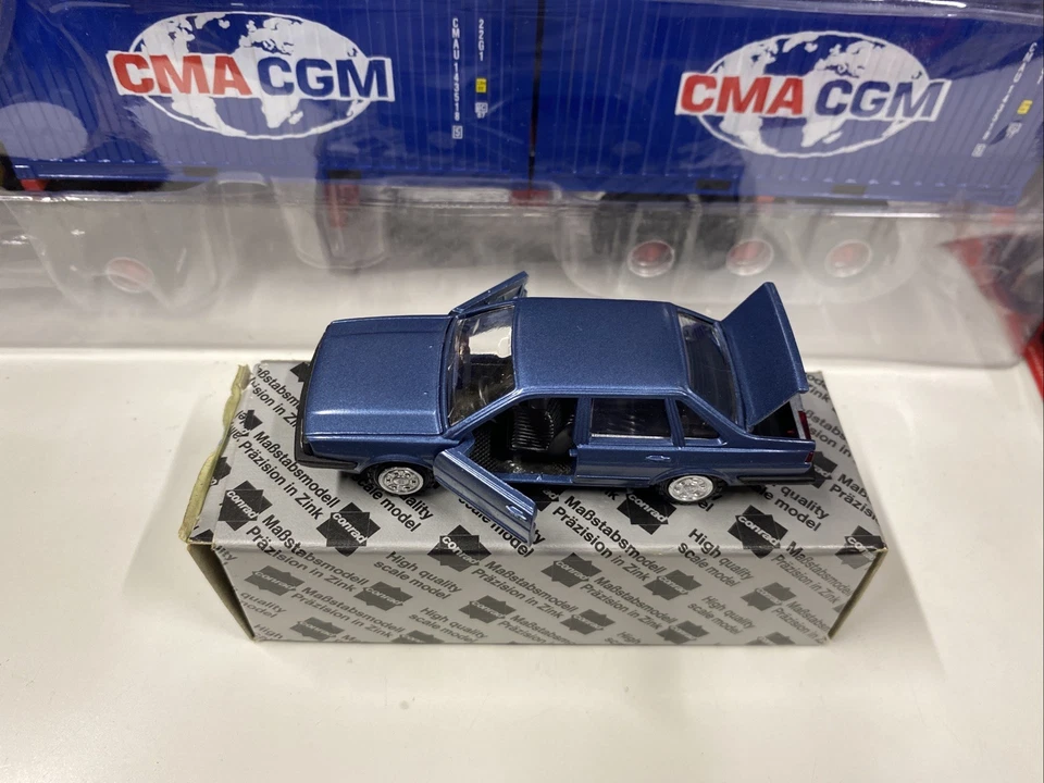 CONRAD 1/43 Réf. 1015 Made In Germany Volkswagen VW Santana TBE + boîte - Photo 3/4