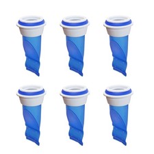 Set of 6 Shower Floor Drain Backflow Preventer Silicone for Pipes in Bathroom