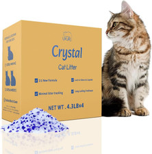 Crystal Cat Litter with Powerful Odor Control, Non-Clumping, Lasts up to 4 Month