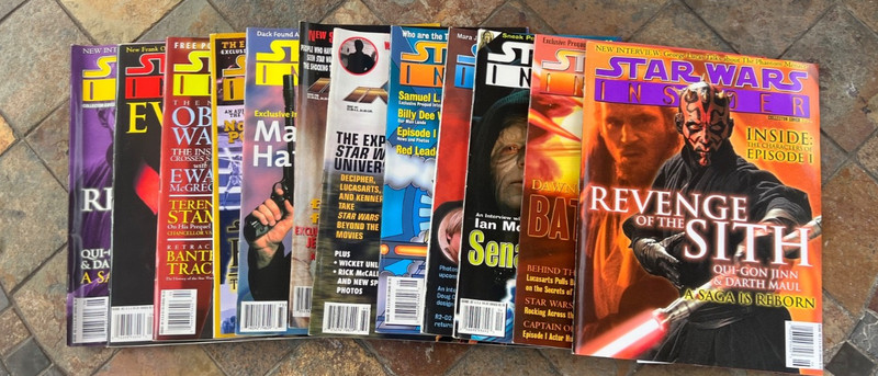 STAR WARS INSIDER MAGAZINES LOT OF 12