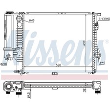RADIATOR WATER COOLER ENGINE COOLING FOR BMW 1427153 NEW