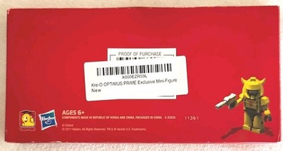 *Sealed* LEGO Kre-O Optimus Prime Exclusive Minifigure Plastic 2011