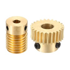 Worm Gear Set 0.5 Module 1:25 Reduction Rate(Gear-5mm Bore, Rod 4mm Bore)