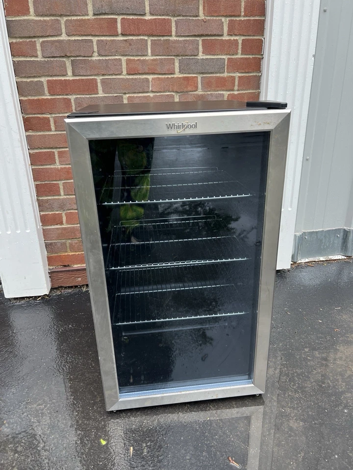 Mini Refrigerator Whirlpool 3.6 cu ft Beverage Center - Stainless Steel WHB36S - Image 3 of 4