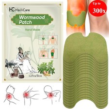 12 300x Herbal Knee Patch Wormwood Plaster for Knee Support  Muscle Pain Relief
