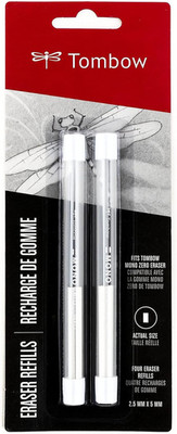 57318 MONO Zero Eraser Refill Value Pack, Rectangle, 2.5Mm, 2-Pack