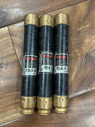 Lot Of 3 Bussmann FUSETRON FRS-R-20, 20A 600V | eBay