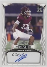 2023 Leaf Draft Auto Jaylon Jones #BA-JJ1 Auto 12u8