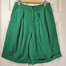 "NEW" Vintage Esprit Women's Shorts High-Waist Green Size 40