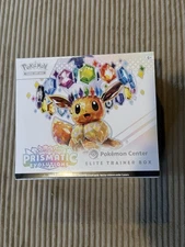 Sealed PRISMATIC EVOLUTIONS Pokemon Center Exclusive ETB Elite Trainer Box