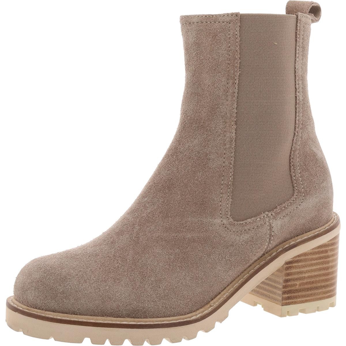 Сейшельские Острова Женские темно-серые замшевые ботинки Челси из стрейчевой кожи 6.5 Medium (B,M) BHFO 0468