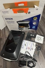 🔥Epson Perfection V500 Photo Document Color Scanner W Film Holders Tested Works