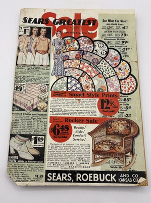 #ad Vintage 1931 Sears Roebuck Catalog Greatest Sales Kansas City $14.95