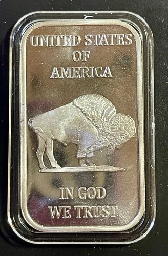 1 oz BUFFALO .999 UNC SILVER BAR ~ IN A HARD PLASTIC CASE ~