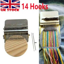 14 Hooks Speedweve type small loom DIY Darning tool with plastic discs 14 Hooks