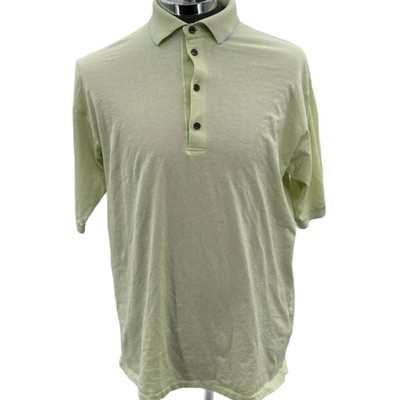 Descente Polo Shirt Golf International Collection Cotton Green Men's Size Large | eBay