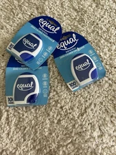 3 Pack Equal original 0 Calorie Sweetener 100 Tab Per Bottle Exp 11/25