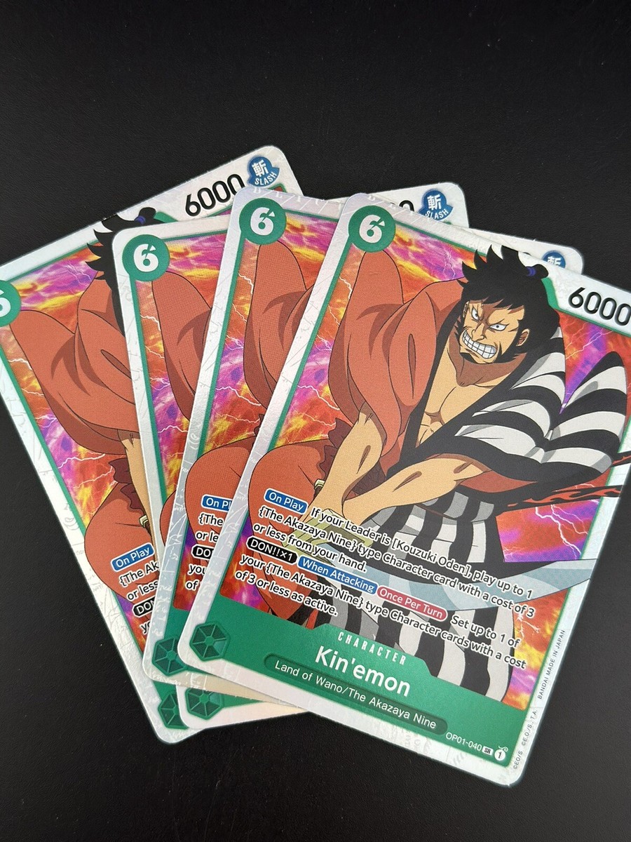 One Piece Card Game Kinemon OP01-040 SR Romance Dawn X4 Playset! | eBay
