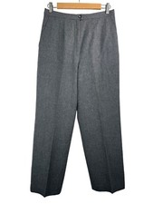 VTG Pendleton 100 Virgin wool tailored trousers grey money sz 12