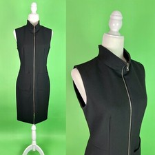 L’agence Black Zip-up Bodycon Dress Sexy Little Black Dress for October Sz Small